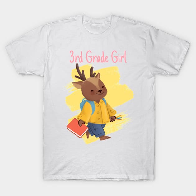 Third Grade Girl T-Shirt by I Love My Family